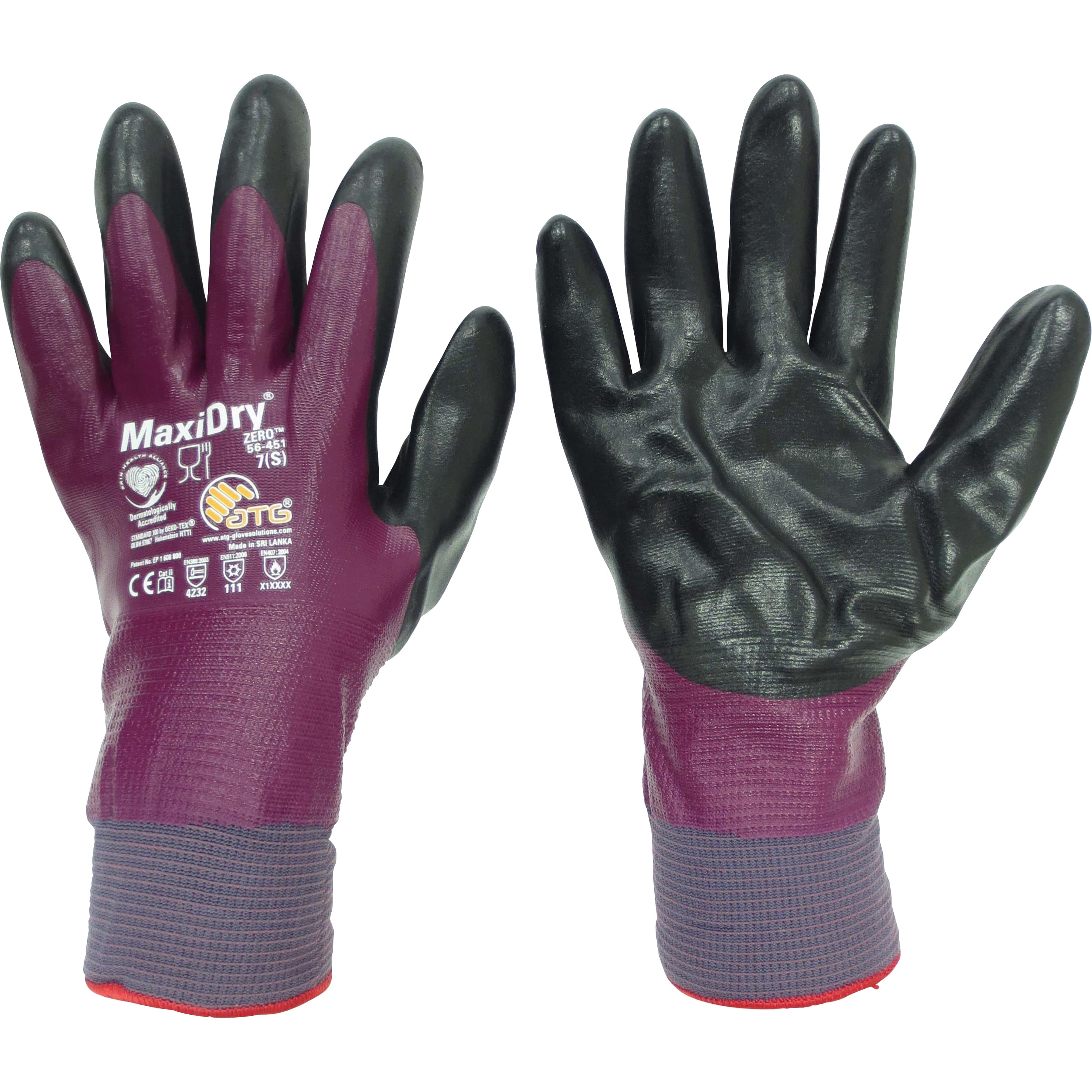56 451 L 防寒作業用手袋 マキシドライゼロ 56 451 Atg 防寒 保温 パープル ブラック サイズ L 全長 27cm 56 451 L 1双 通販モノタロウ