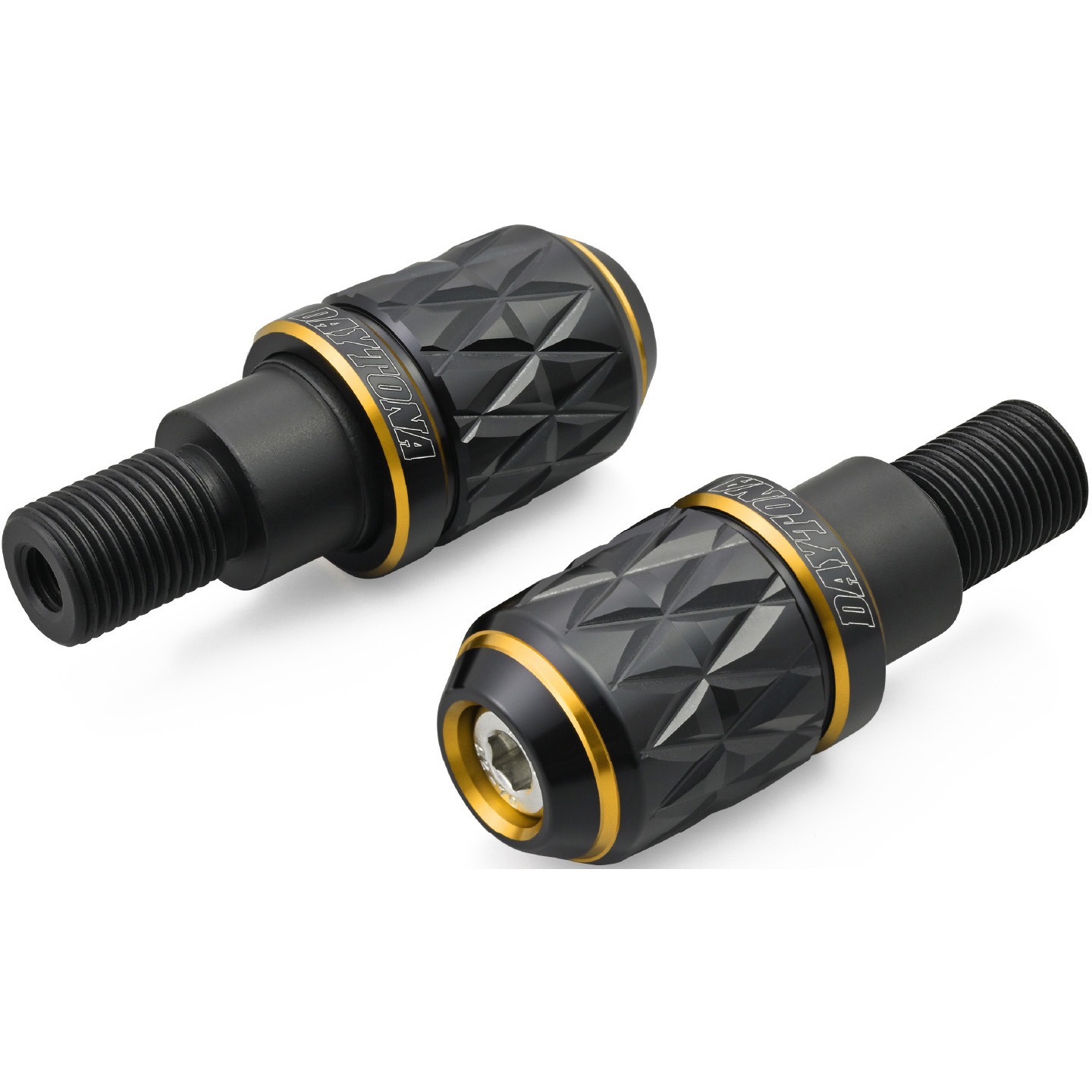 42622 PREMIUM ZONE(プレミアムゾーン) バーエンド KIRIKO DAYTONA(デイトナ) ヤマハ M16タイプ ゴールド色  1セット