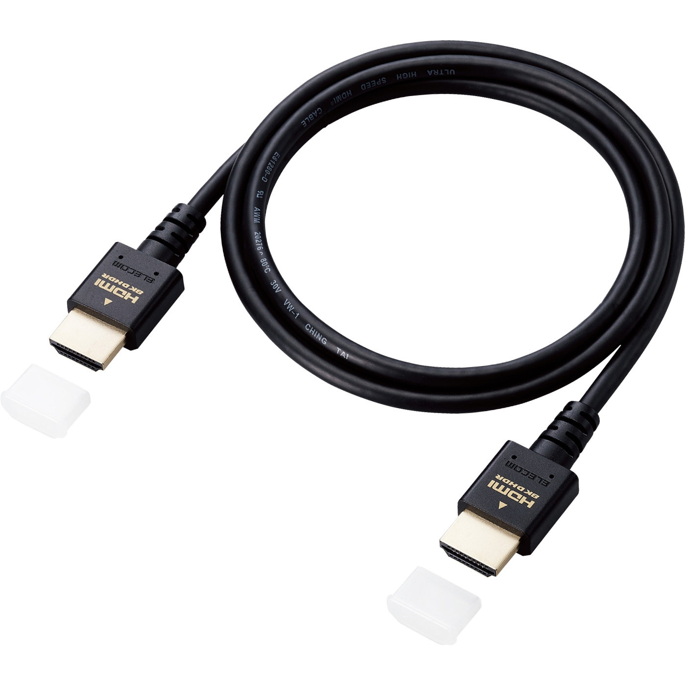 HDMIケーブル　ハイエンド用　120cm ECDH-HD21ES10BK HDMIケーブル Ultra High Speed HDMI 8K60p