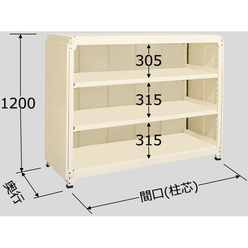 ラークラック 150kg/段 単体 高さ2100mm 5段タイプ W900×D450×H2100mm RLW-2125 サカエ ラークラック(150KG⁄段・単体・高さ2100MM・5段) RLK-2745 (197988)