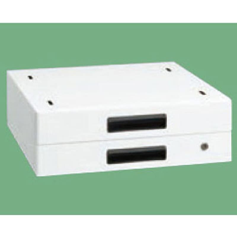 NKL-20WA 作業台用オプションNKLキャビネット(パールホワイト/抗菌粉体塗装) サカエ 間口500mm奥行500mm高さ83mm