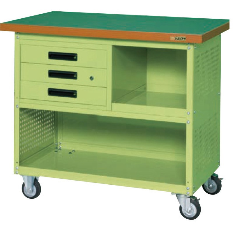 移動作業車(大型ツールワゴン) サカエ スチール製ワゴン (キャビネット