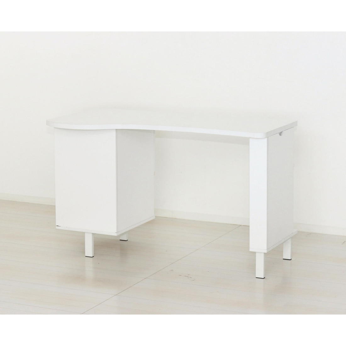 32671 ネイルデスク クロシオ ホワイト色 組立式仕様 メラミン樹脂化粧