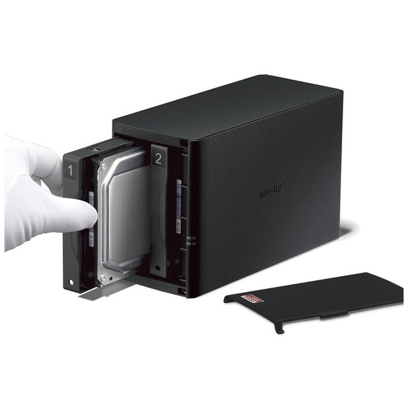 ネットワークハードディスク　BAFFALO LS520D0802G LS520D0802G リンクステーション RAID機能搭載 ネットワークHDD 高速