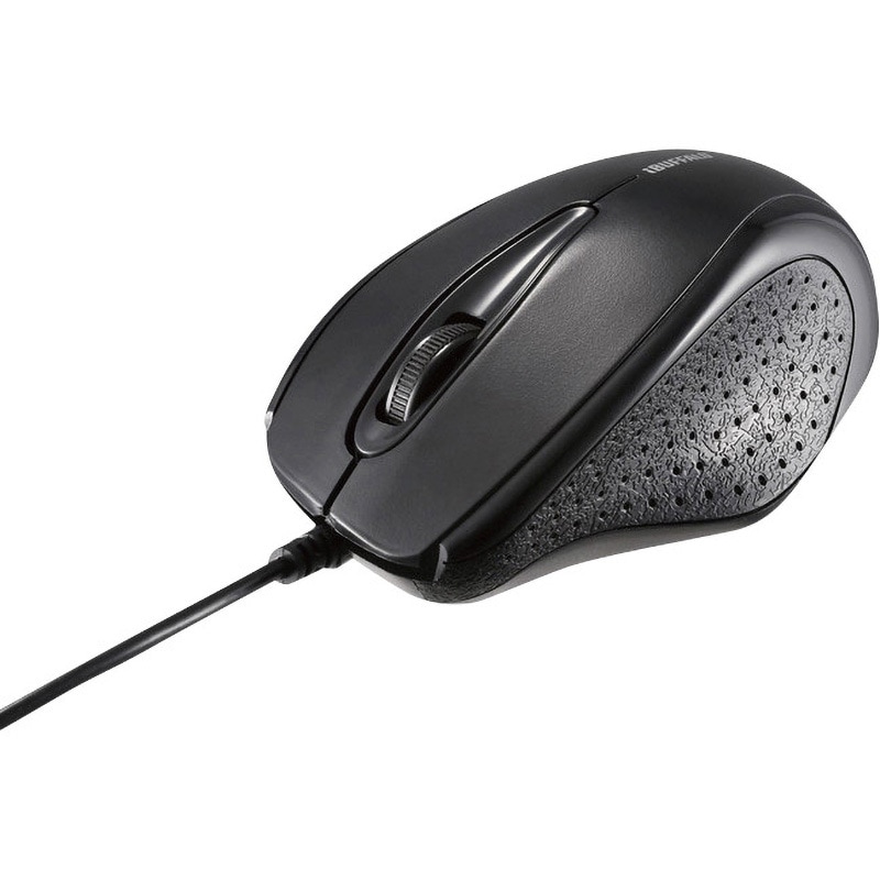 BSMRU21BKZ 有線IR LEDマウス 3ボタンタイプ 簡易パッケージ