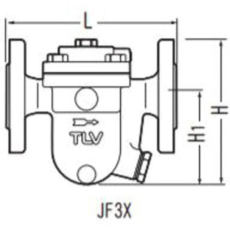 TLV フリーフロート・スチームトラップ J3X-10-Rc-20-FCD450