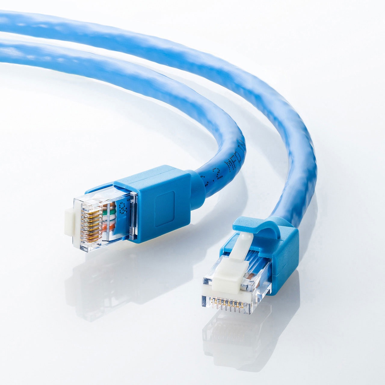 KB-T6ATS-70BL LANケーブル サンワサプライ カテゴリーCAT6A 単線 爪 