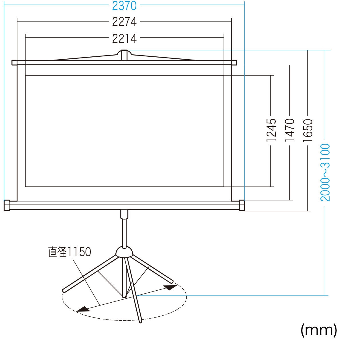 プロジェクタースクリーン サンワサプライ 【通販モノタロウ】