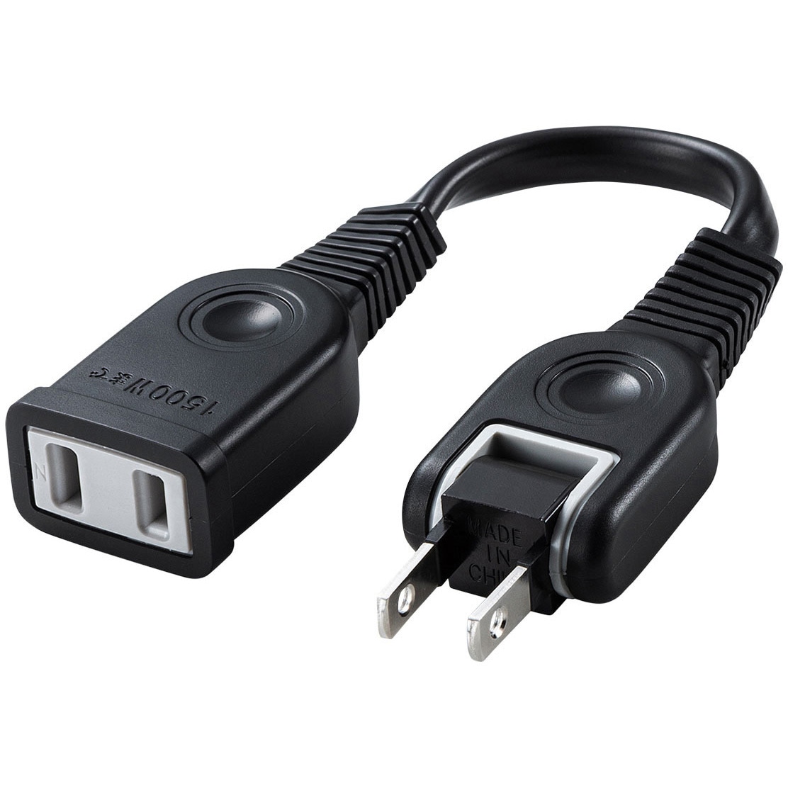 家庭用脱毛器 サングラス 電源アダプター付き TAP-EX21001BK 電源延長コード サンワサプライ 1口 プラグ形状2P