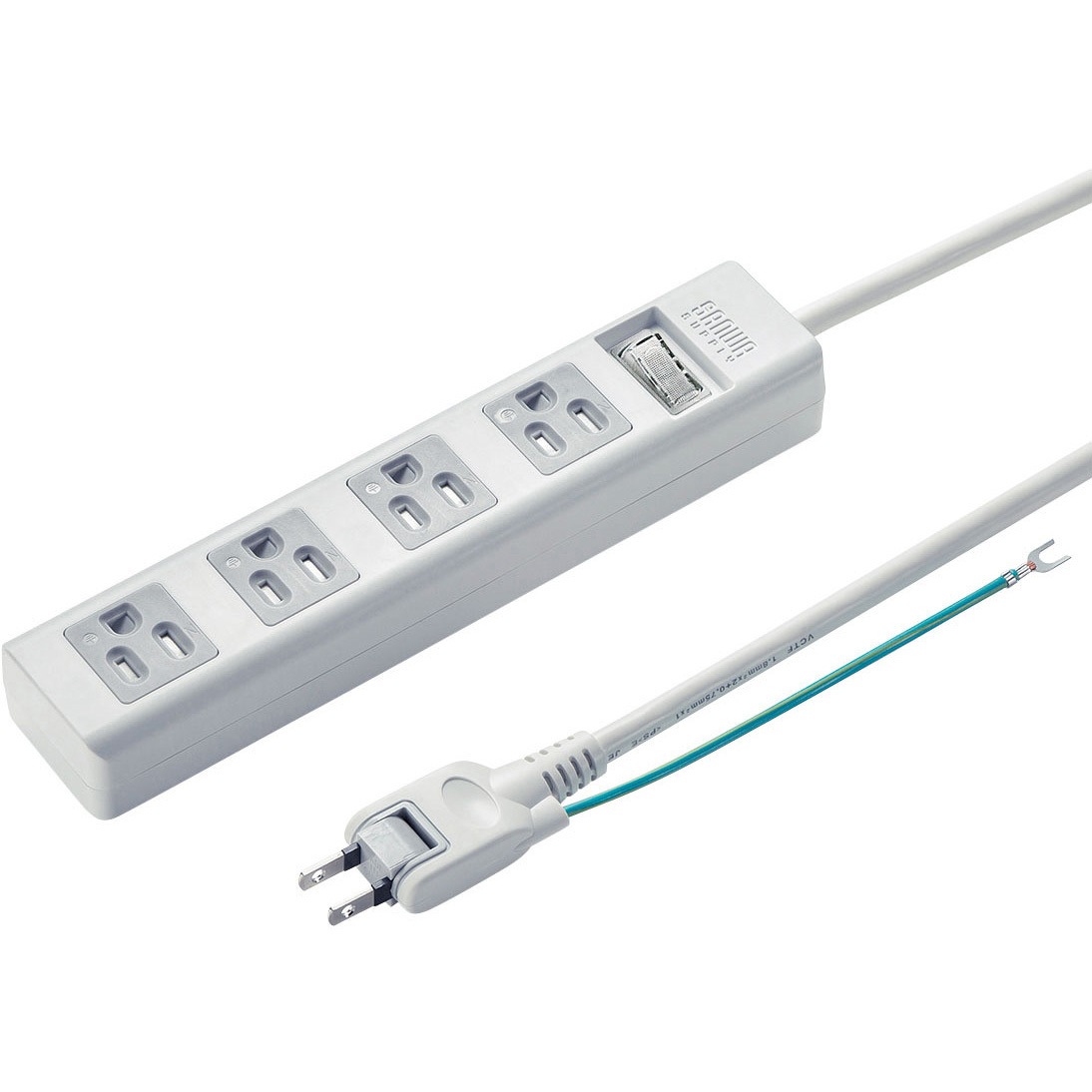 TAP-SH3425MGSW 電源タップ サンワサプライ スイング(アースコード付