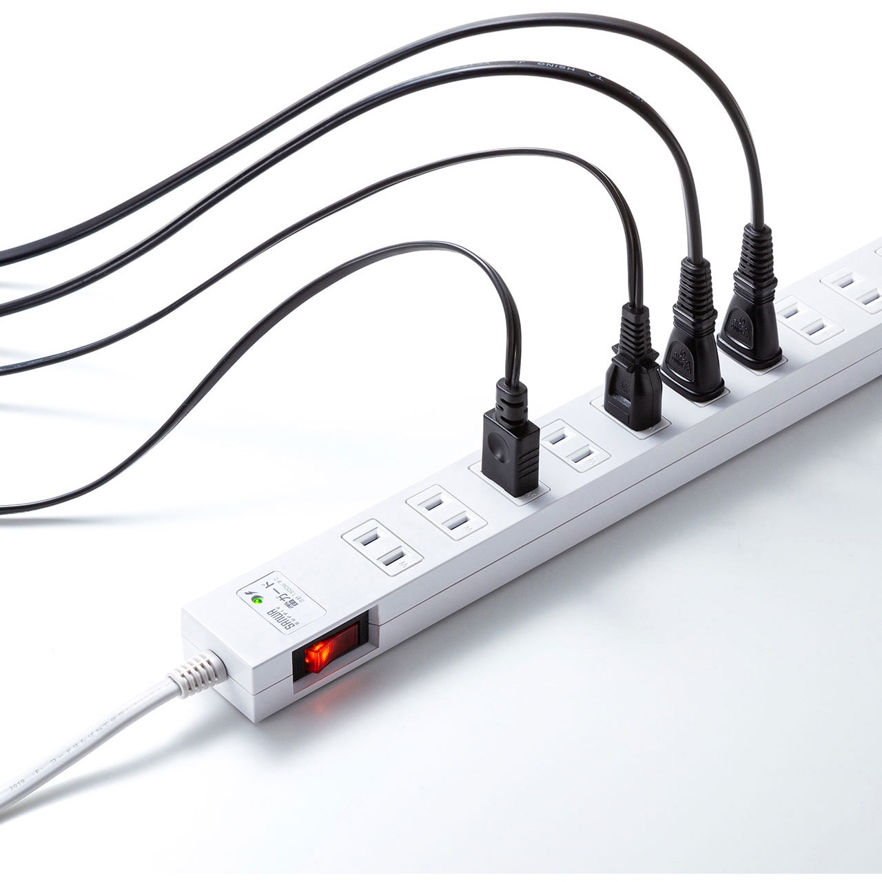 TAP-SP217-3 電源タップ サンワサプライ 10口 2P 一括集中スイッチ