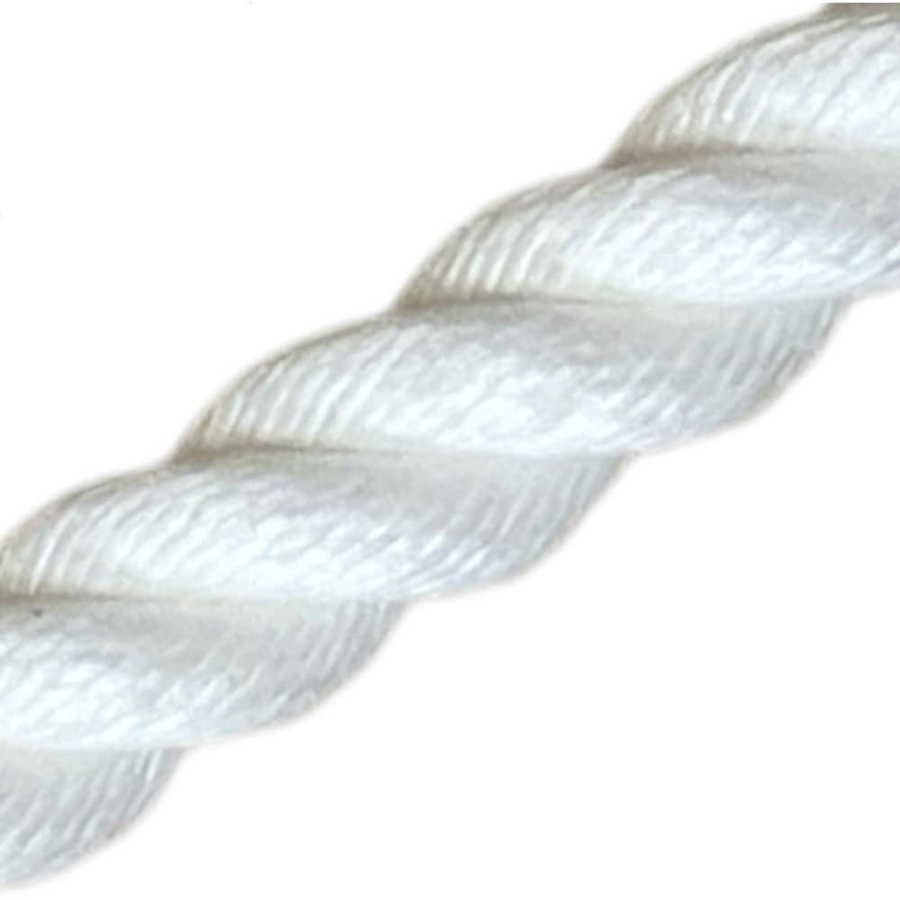 クレモナS 3ツ打ちロープ Nagoya-Rope ホワイト色 長さ1m