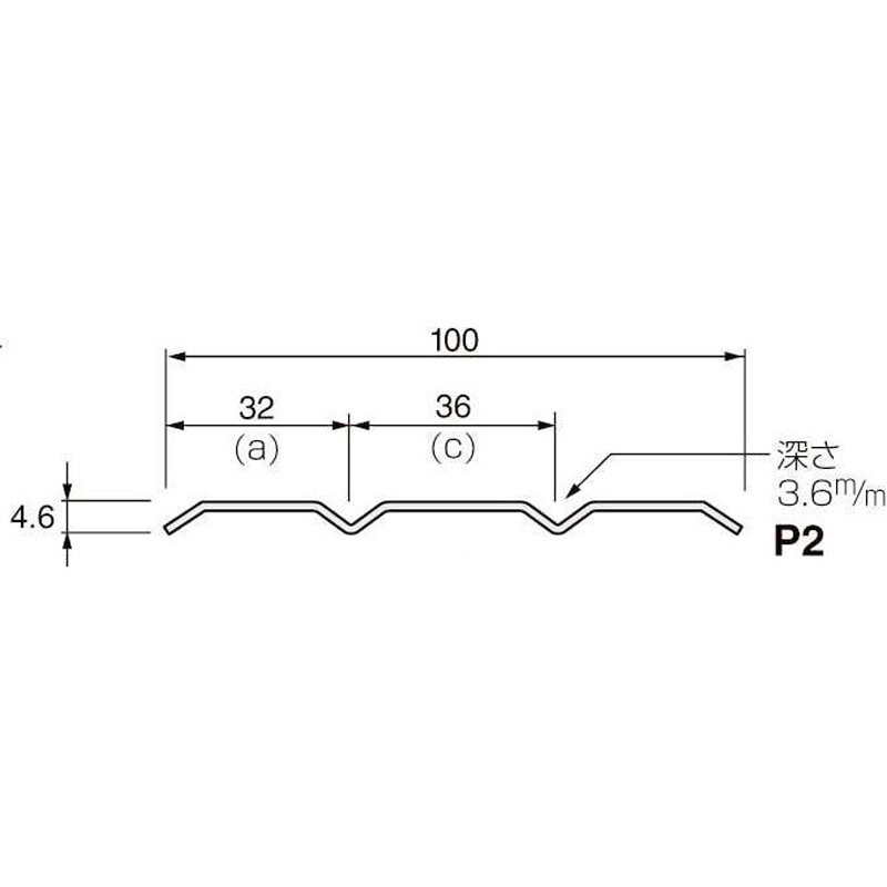 VFW1030P2-P36 ステンレス敷居レール ケージーパルテック 1本