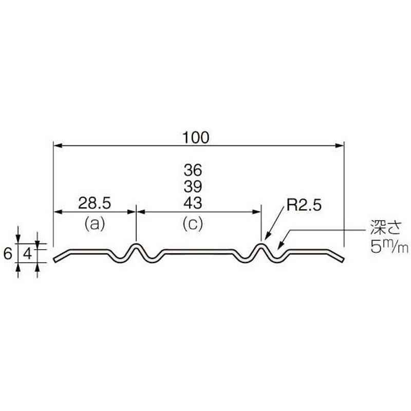 WFW1030P2-M-P43-T ステンレス敷居レール(取付ビス付戸車付き