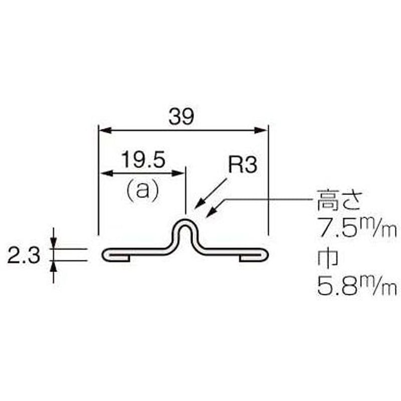 AFS3940-C-T ステンレス敷居レール(取付ビス付戸車付き