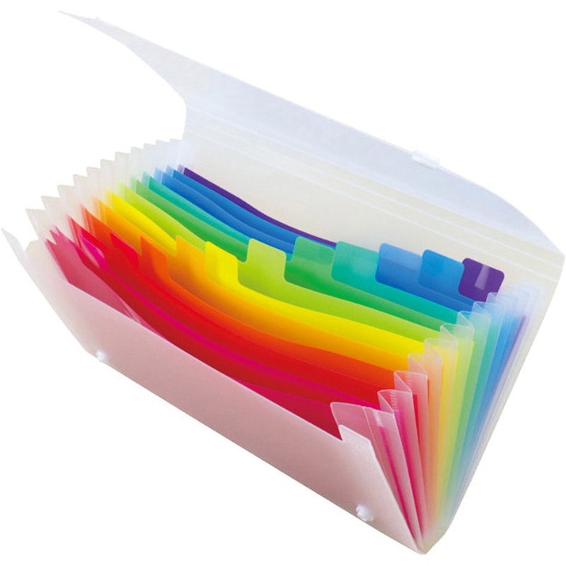 AD-2213-00 レインボードキュメントファイル 長3サイズ 1冊