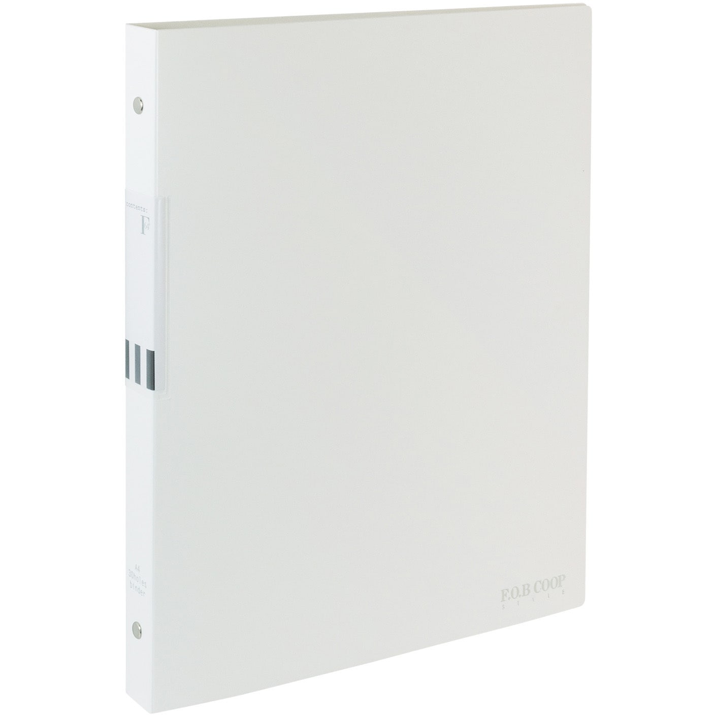 新品　Office  4穴バインダー 16冊セット　白 A4 LN40W A4バインダー FOB 日本ノート ホワイト色 LN40W 【通販モノタロウ】