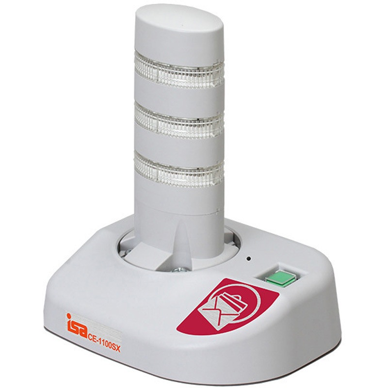 CE-1100SX-N3LSW メル丸くん  (3層LED灯・有線LAN対応モデル) メル丸くん ライトグレー色 寸法125×160×216mm  CE-1100SX-N3LSW