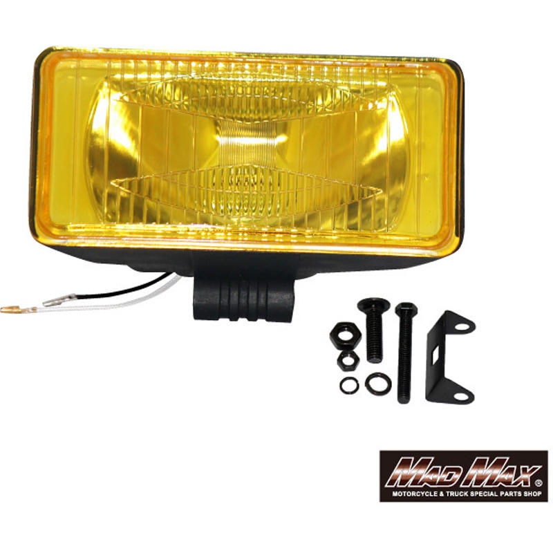 PIAA イエロー ハロゲンランプ角型 50 当時物　新品未使用‼️即購入⭕️ MM30-HY650-Y トラック用 角型 H3 ハロゲン フォグランプ 作業灯 1個