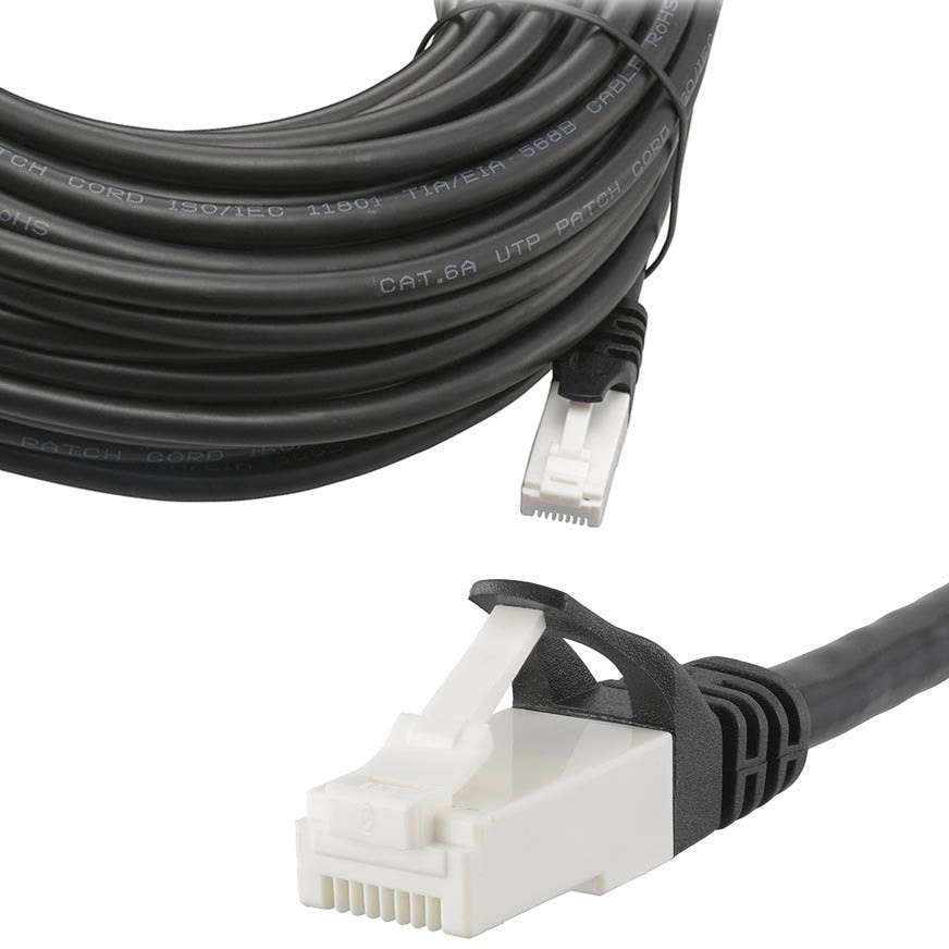 PC-N6A200-K つめが折れないLANケーブル CAT6A オーム電機 ストレート