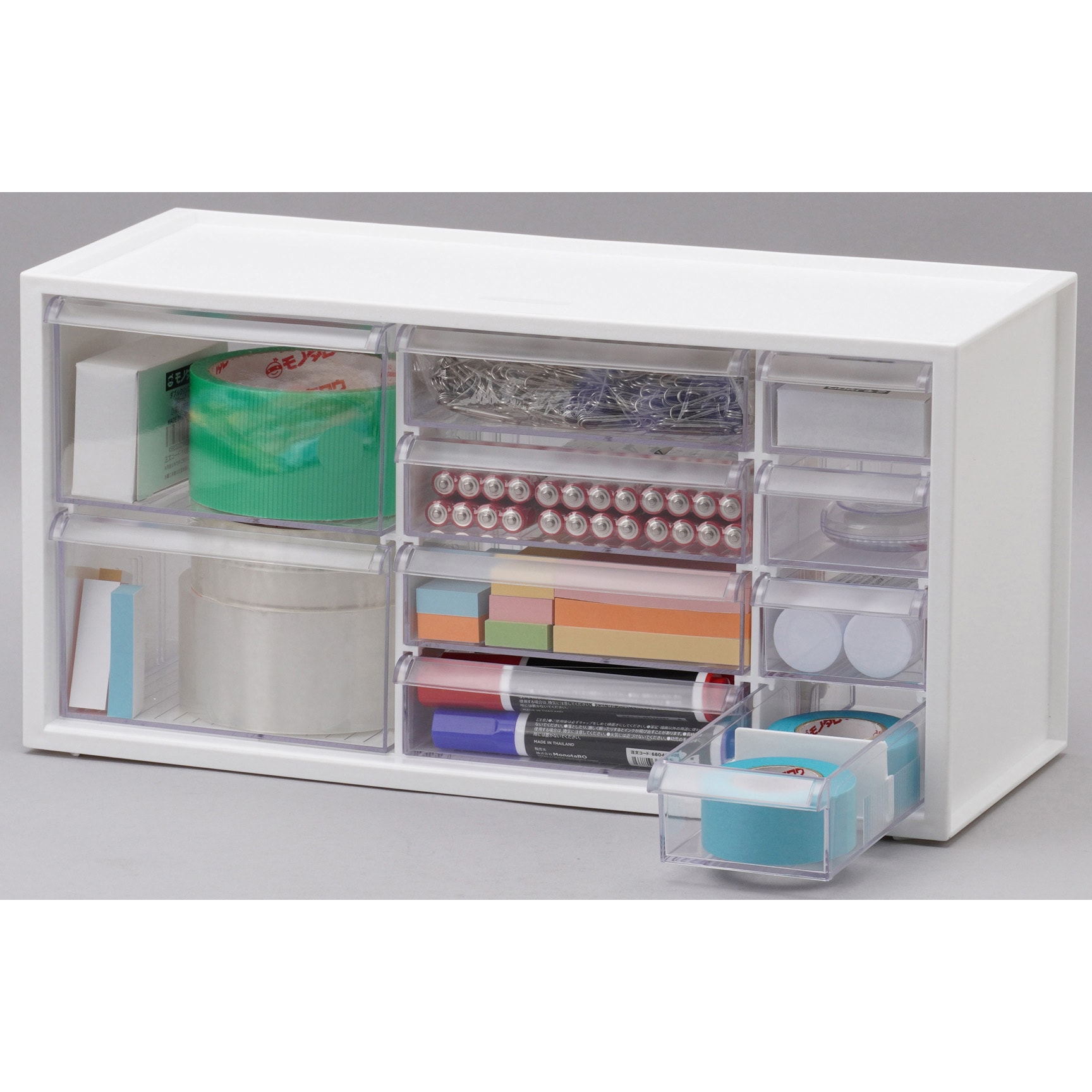 パーツキャビネット 引出 小×4個・中×4個・中深×2個 モノタロウ