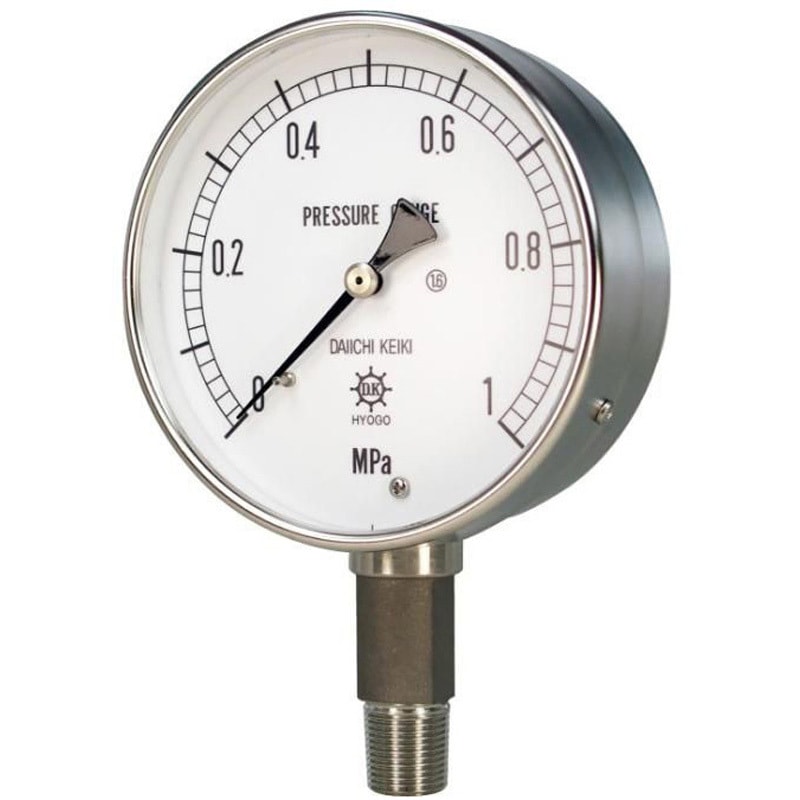 第一計器製作所 IPT一般圧力計 BS1 2-100：25MPA 1個 0354-02-0040630