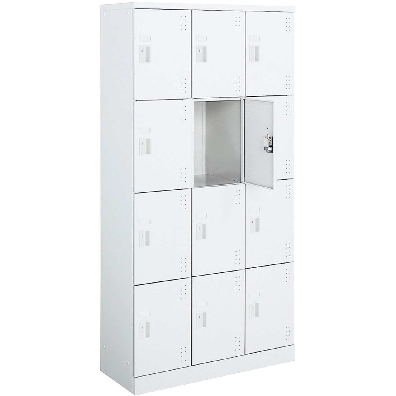 SLK-HT12KSAW スクールロッカー ハイタイプ(配送・組立サービス付き) コクヨ 組立・設置・取付 人数12人用 ホワイト色 引き手 高さ1790mm間口900mm奥行380mm  SLK-HT12KSAW
