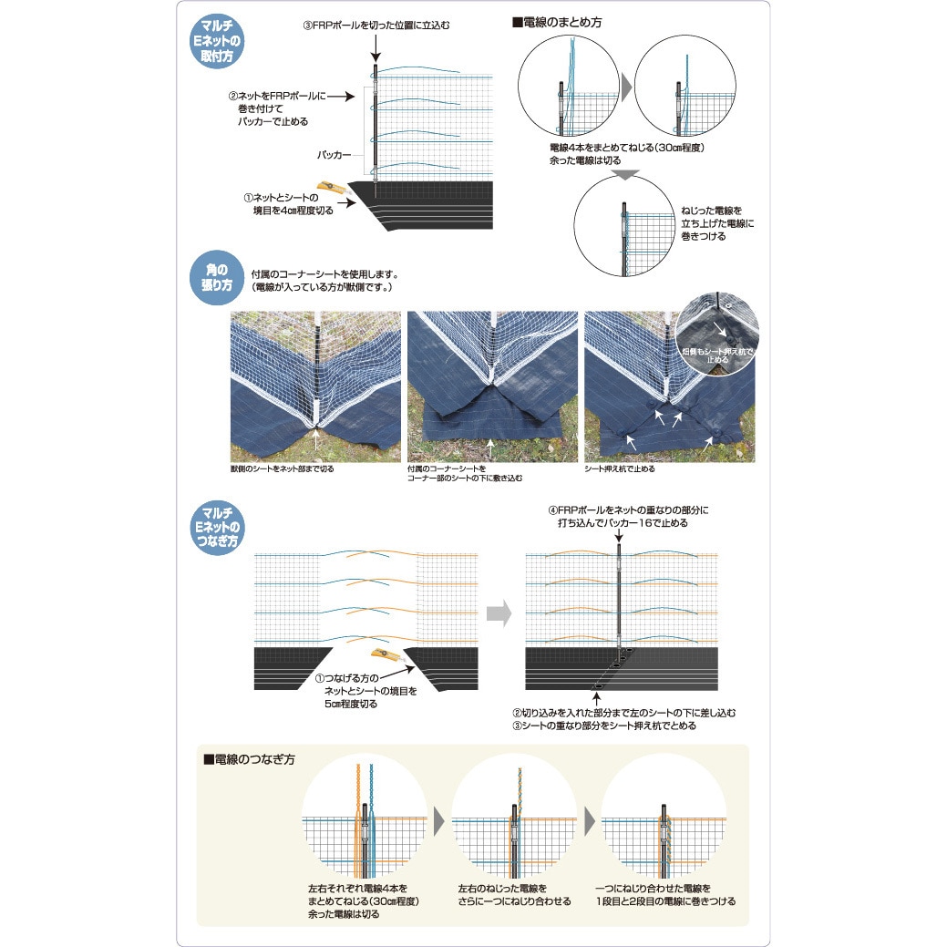 電気柵 マルチEネットセット