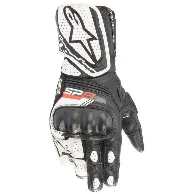 STELLA SP-8 v3 LEATHER GLOVE Alpinestars(アルパインスターズ) 色BLACK WHITE サイズM