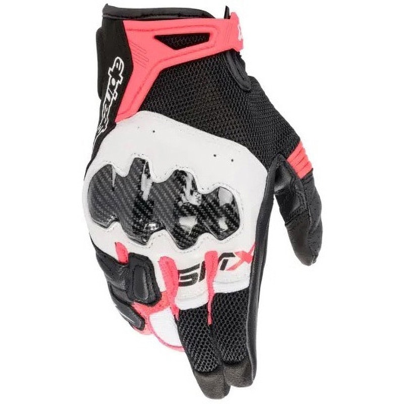 STELLA SMX-R GLOVE Alpinestars(アルパインスターズ) 色BLACK WHITE DIVA PINK サイズL