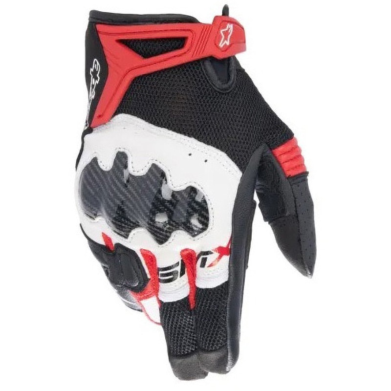 STELLA SMX-R GLOVE Alpinestars(アルパインスターズ) 色BLACK WHITE BRIGHT RED サイズM