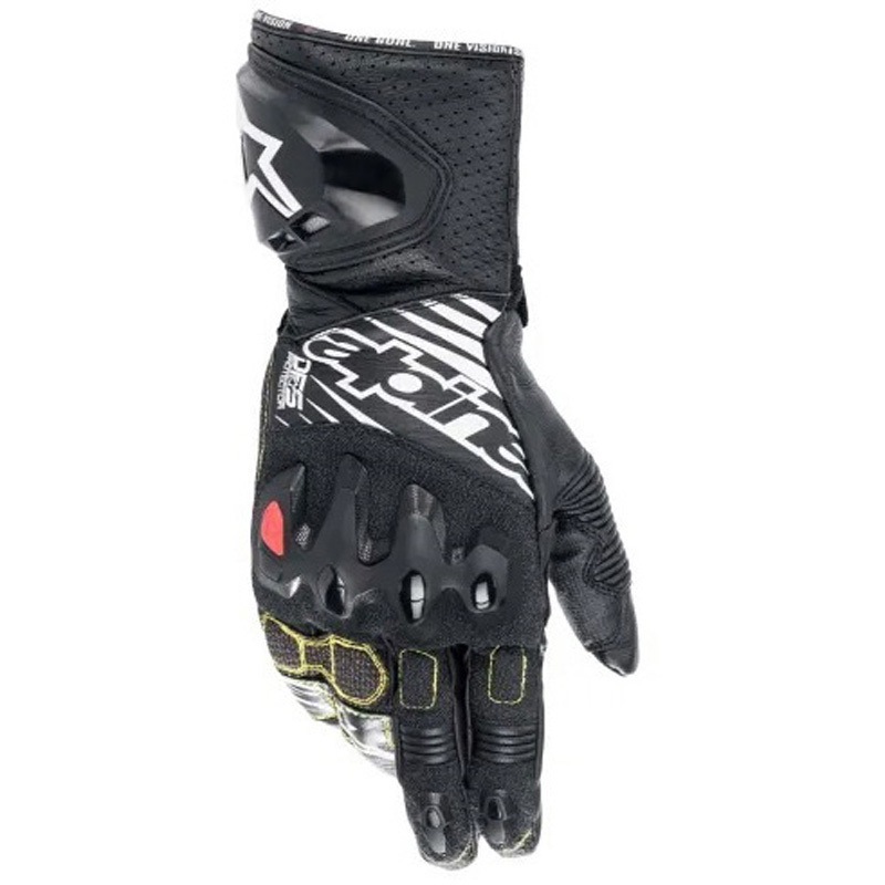 アルパインスターズ GP TECH V2 GLOVES ブラック/ホワイト M R?kawice GP Tech V2 - CZARNY RACING/SPORT rekawiczki