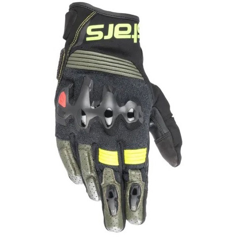 HALO LEATHER GLOVE Alpinestars(アルパインスターズ) 色FOREST BLACK YELLOW FLUO サイズXL