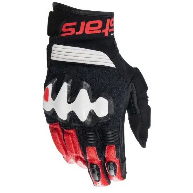HALO LEATHER GLOVE Alpinestars(アルパインスターズ) 色BLACK WHITE BRIGHT RED サイズL