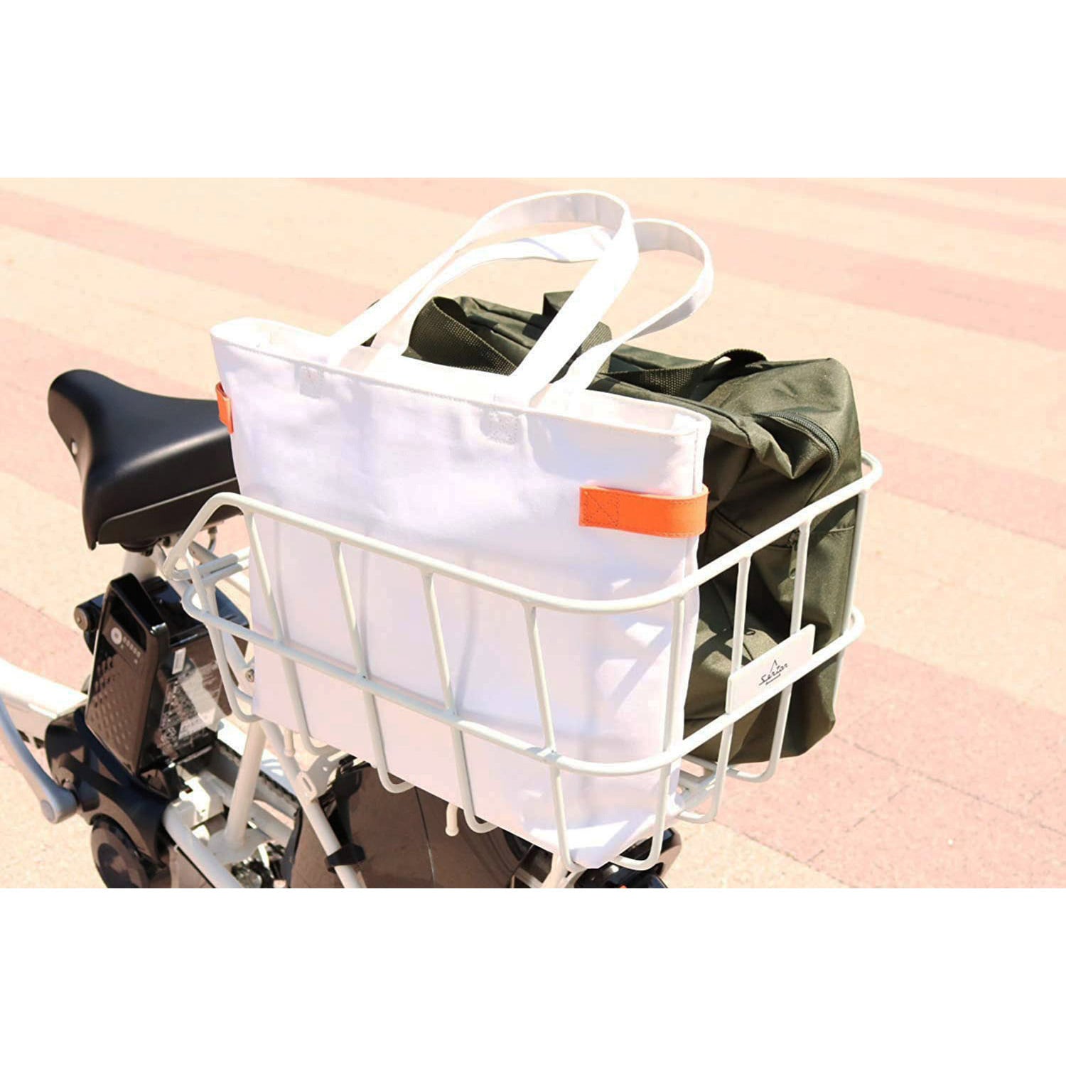 Amazon | 自転車用後ろカゴ アルミダスR420 アルミ後ろカゴ 取付