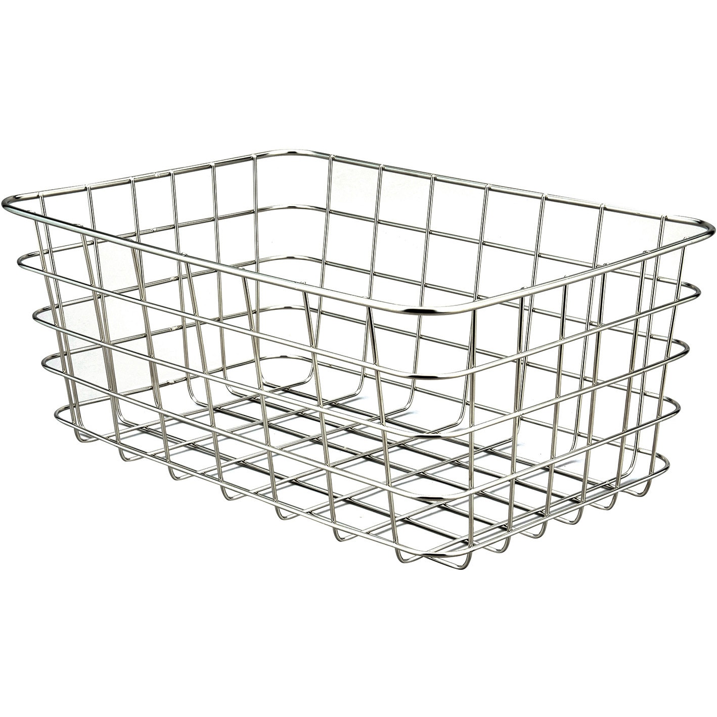 RB-4327 底でかーご ステンレス後ろカゴ RB-4327 取付金具付 1個