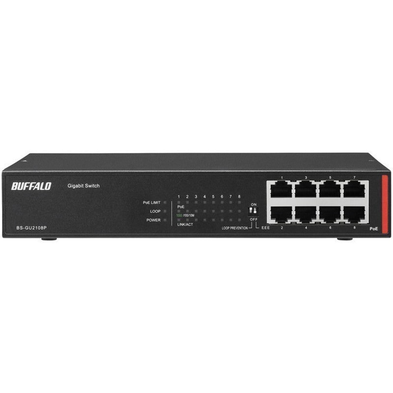 BS-GU2108P 法人向け Giga対応 Layer2 アンマネージスイッチ 1本 BS-GU2108P 法人向け Giga対応 Layer2 アンマネージスイッチ 1本
