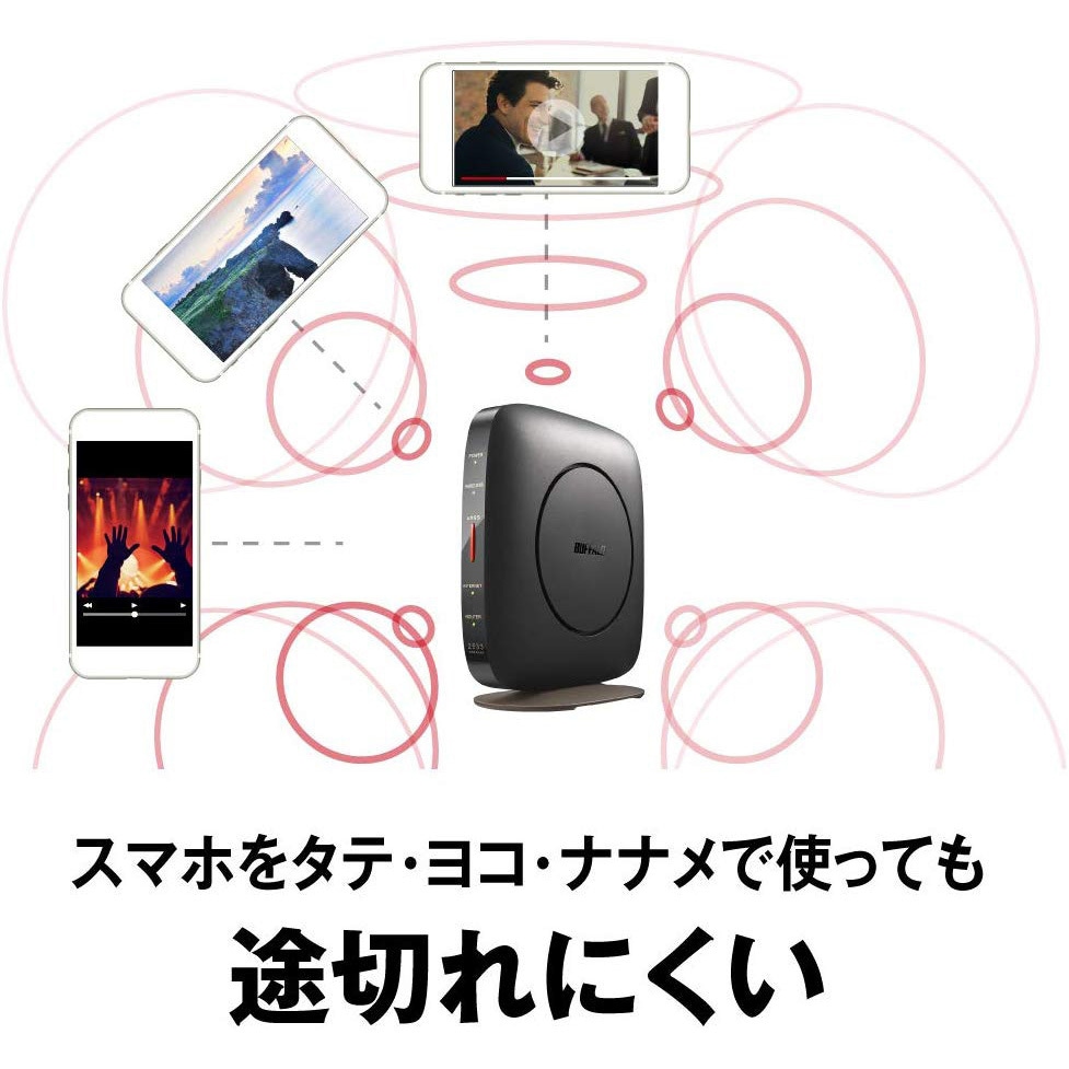 WSR-2533DHP3-BK 無線LAN親機 11ac/n/a/g/b 1733+800Mbps 1本 BUFFALO