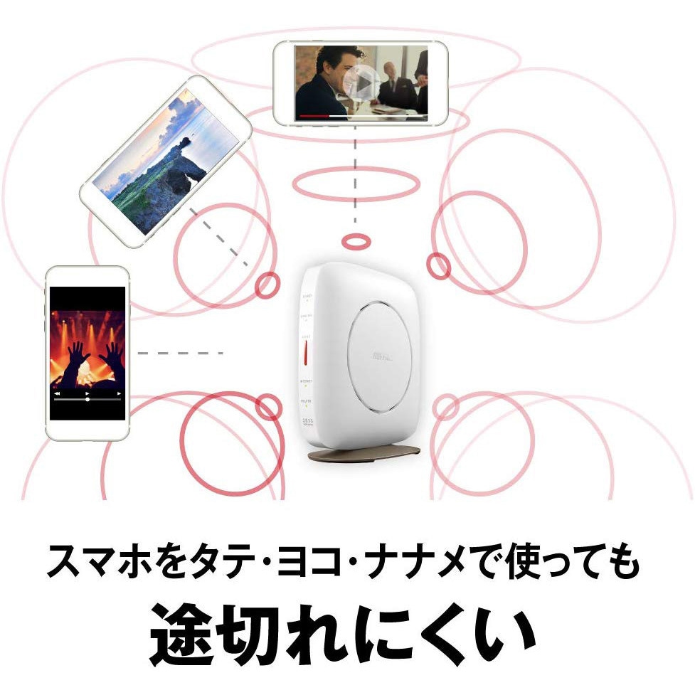 バッファロー WSR-2533DHP3-WH 無線LAN親機 11ac/n/a/g/b 1733+800Mbps ホワイト BUFFALO WSR-2533DHP-CB WSR-2533DHP3-WH 無線LAN親機 11ac⁄n⁄a⁄g⁄b