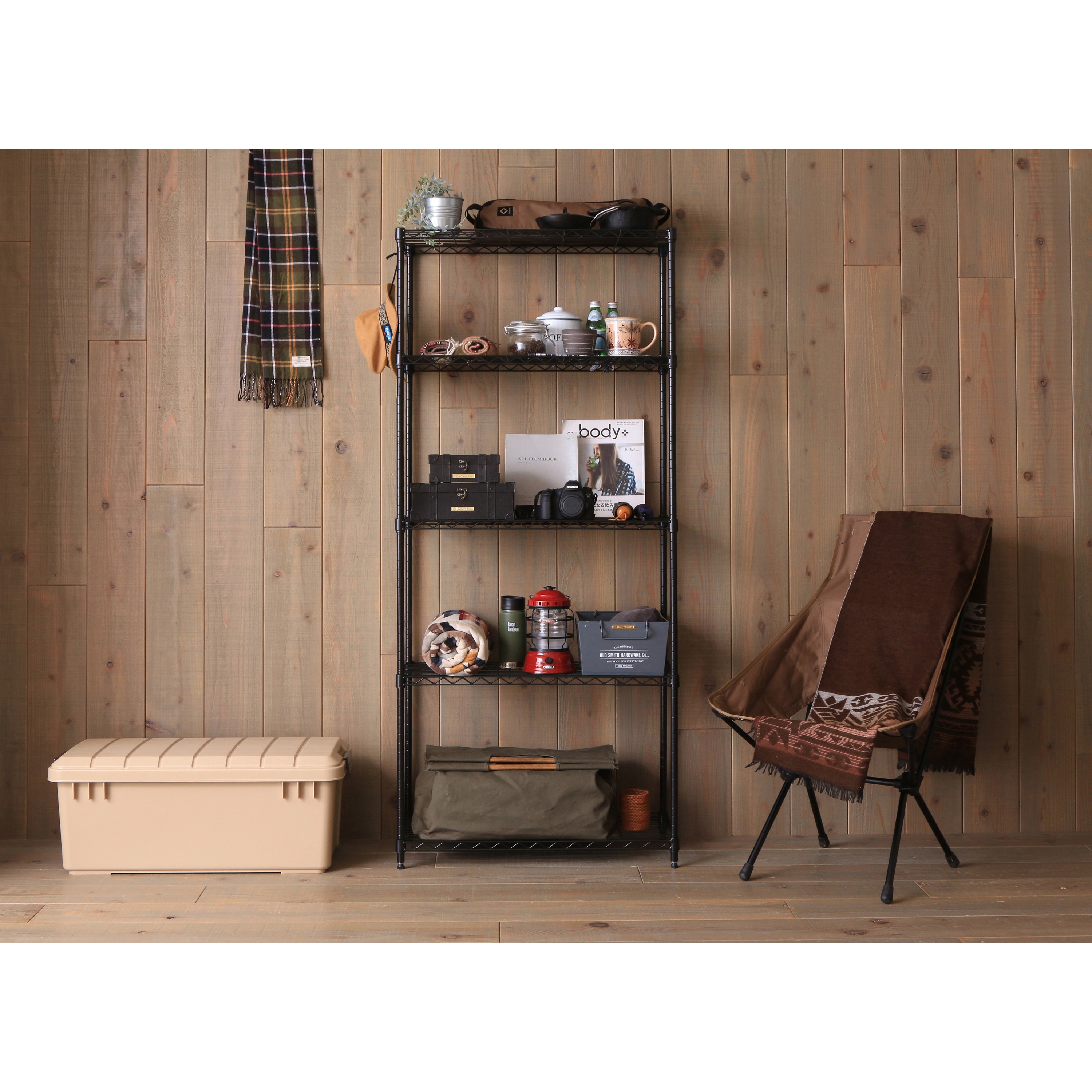 CMM-75185 カラー メタルラック (R) ハイタイプ 幅75cm×奥行35cm Φ19mm