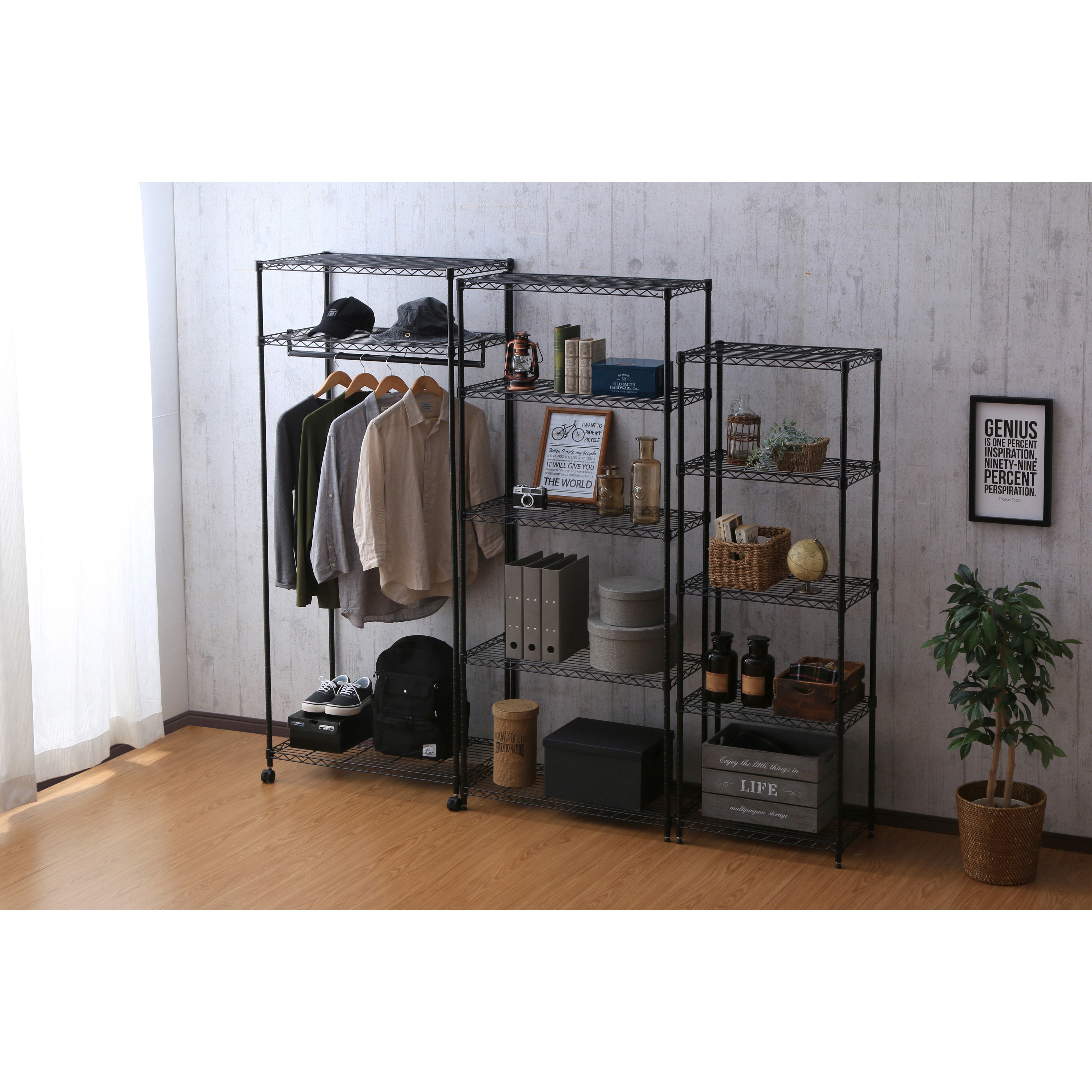 CMW-75183 カラーメタル ワードローブ アイリスオーヤマ 3段