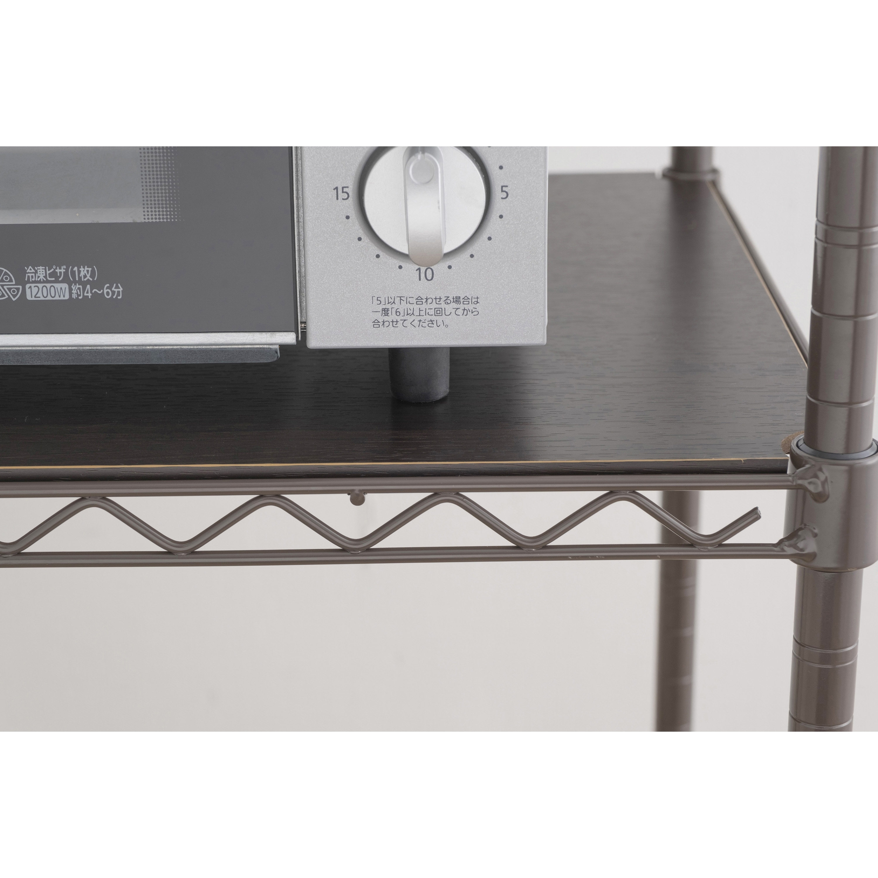 ☆カラーメタルラック CMM-55104B ブラック jtx 768308 アイリス 全国配送可 スチールラック 幅55cm 4段 カラーメタルラック ウッドボード付き CMM