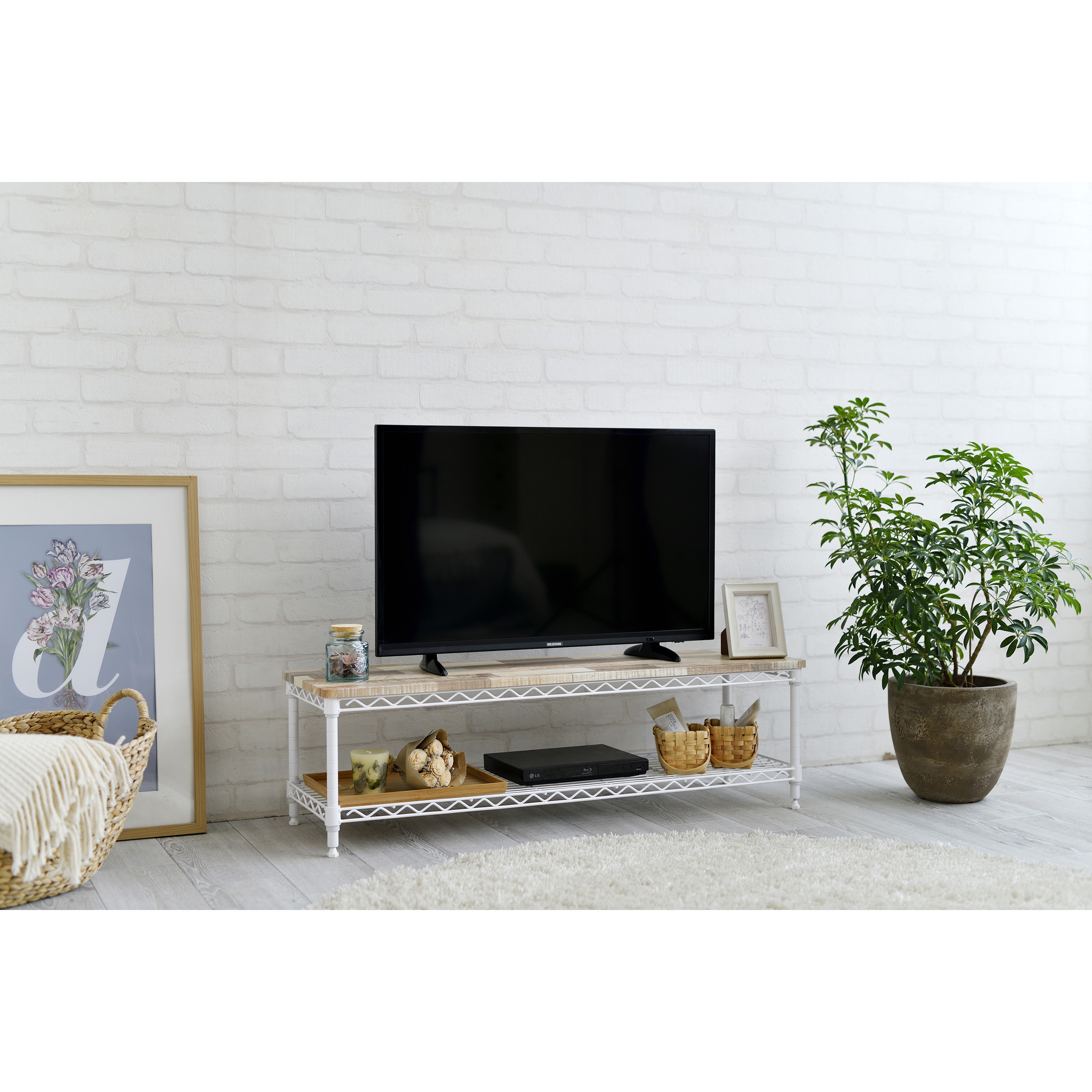 CML-10302 カラーメタルラック ローボード 1台 アイリスオーヤマ