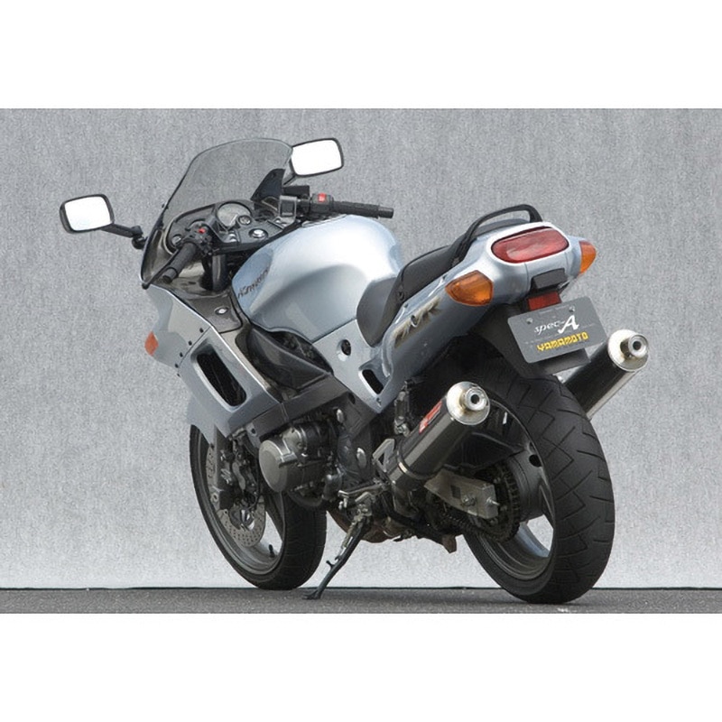 40405-02NTB ZZR400N型 SUS SLIP-ON TWIN チタン JMCAプレート付き 