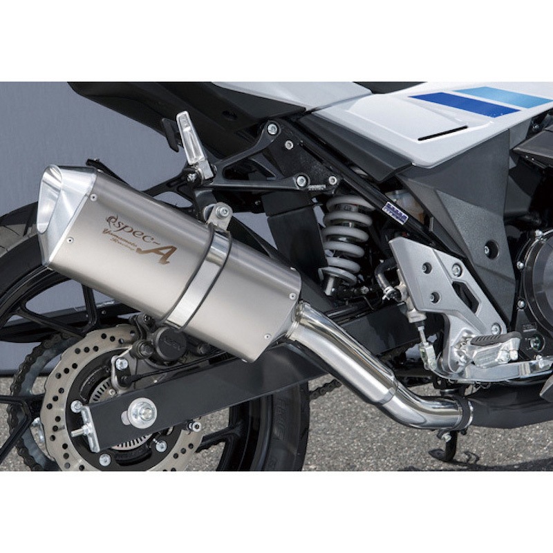 30253-01NSA 17’～ GSX250R SPEC-A  SLIP-ON  TYPE-SA JMCAプレート付き ヤマモトレーシング ステンレス S/Oタイプ