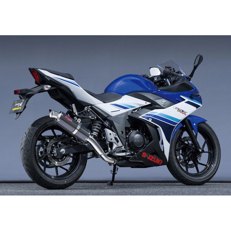 SUZUKI GSX250R(2017~)用　OVER製レーシングスライダー 30253-01NCB 17\u0027～ GSX250R SPEC-A SLIP-ON カーボン JMCAプレート付き