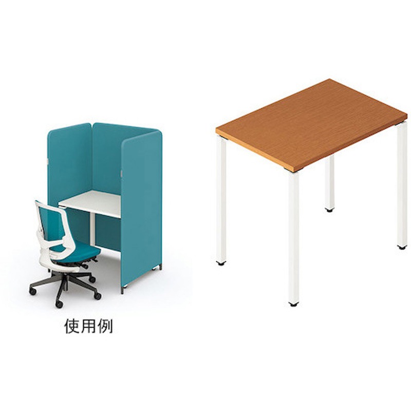 BTMP0806-WMWP ソロワークテーブル(ビティー BT型) ナイキ 幅850mm ノックダウン式タイプ 高さ720mm奥行600mm  BTMP0806-WMWP