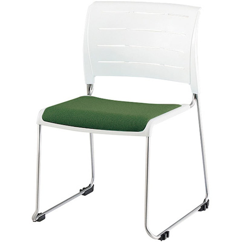 E431F-M3-FGR 会議用チェアー スレアsleaシリーズ ナイキ フォレストグリーン ホワイト 質量4kg 高さ778mm幅510mm奥行553mm  E431F-M3-FGR 11,665円