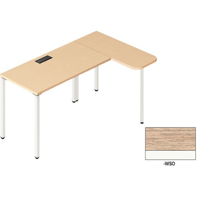 BT1610KHST-WSO ライトワークテーブル L型タイプ(ビティー BT型) ナイキ 高さ720mm幅1600mm奥行1000mm  BT1610KHST-WSO