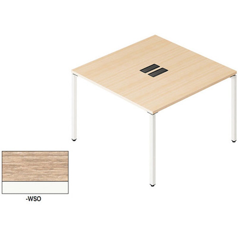 BT1212KH-WSO ライトワークテーブル 両面タイプ(ビティー BT型) ナイキ 高さ720mm幅1200mm奥行1200mm  BT1212KH-WSO